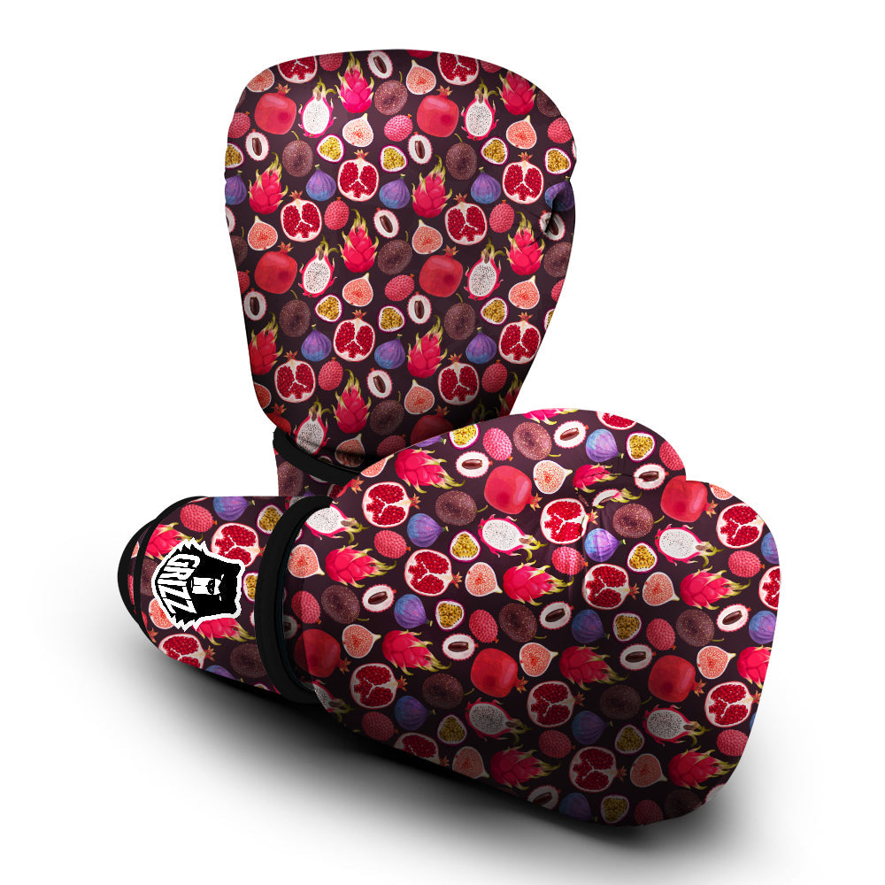Friut Exotic Print Pattern Boxing Gloves-grizzshop
