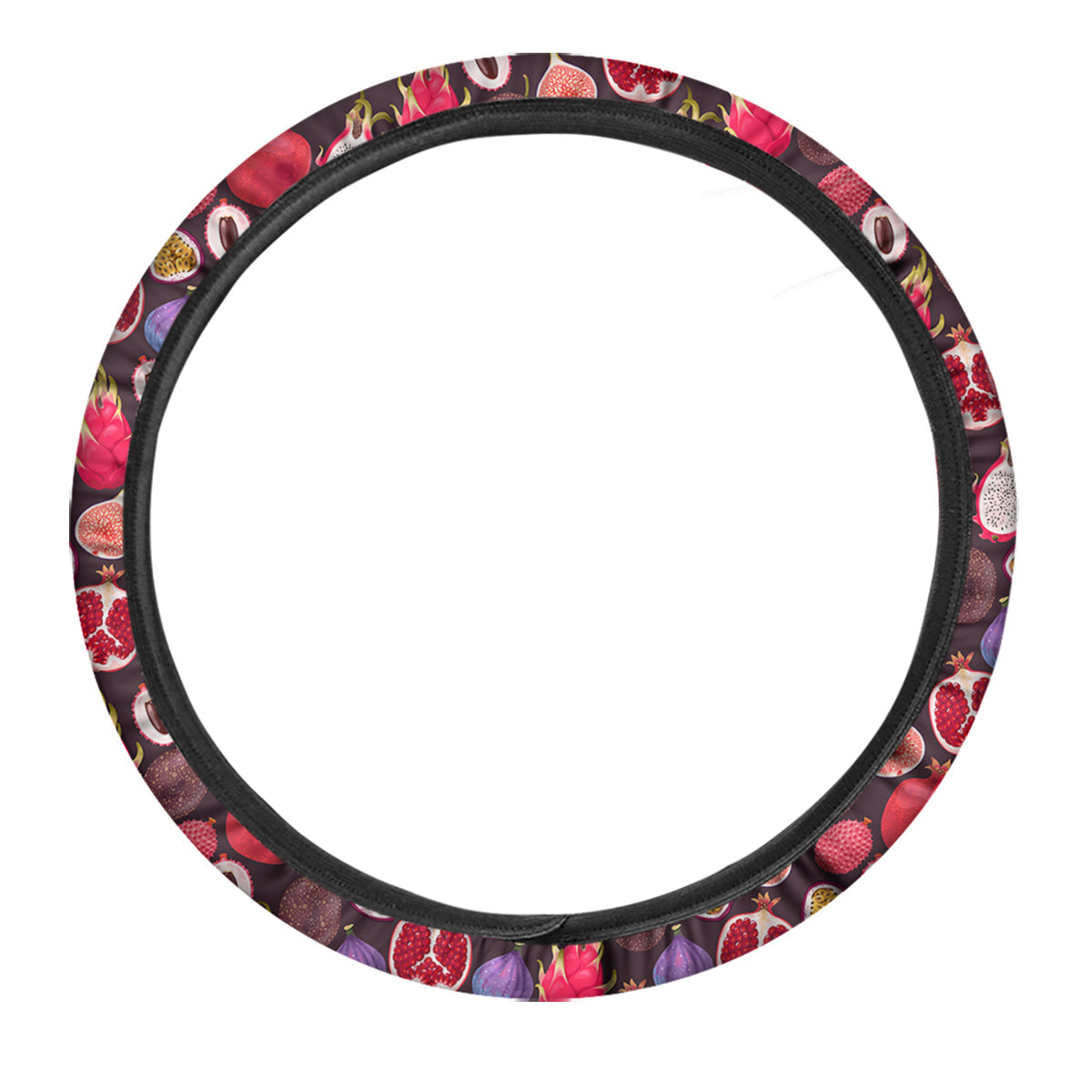 Friut Exotic Print Pattern Car Steering Wheel Cover-grizzshop