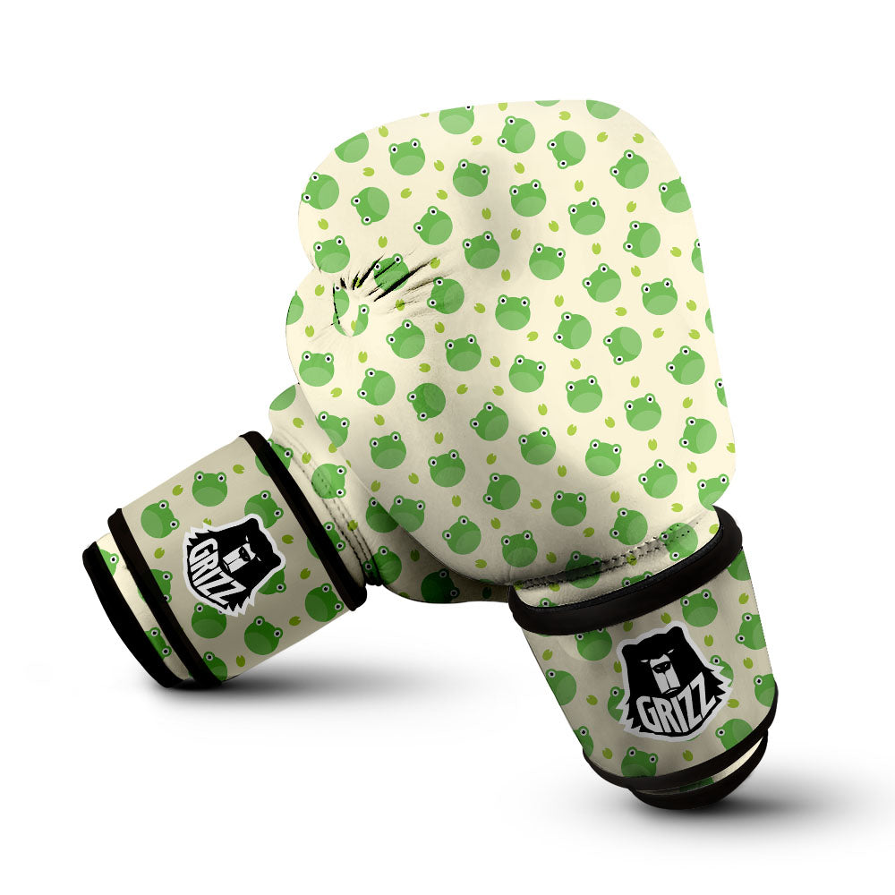 Frog Faces Print Pattern Boxing Gloves-grizzshop