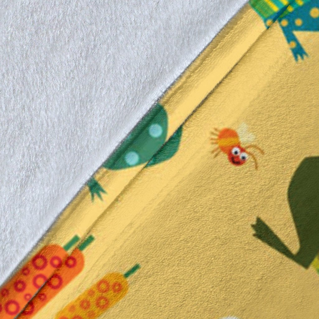 Frog Pattern Print Blanket-grizzshop