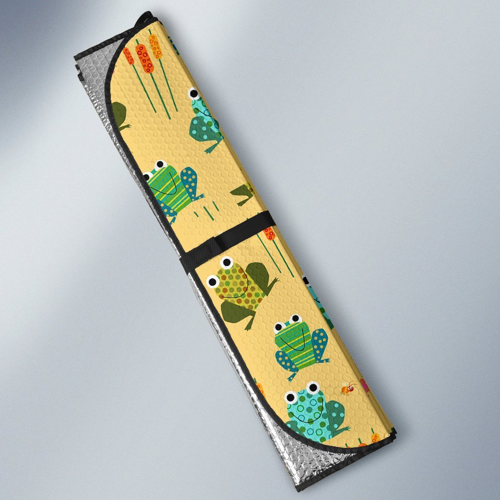 Frog Pattern Print Car Sun Shade-grizzshop