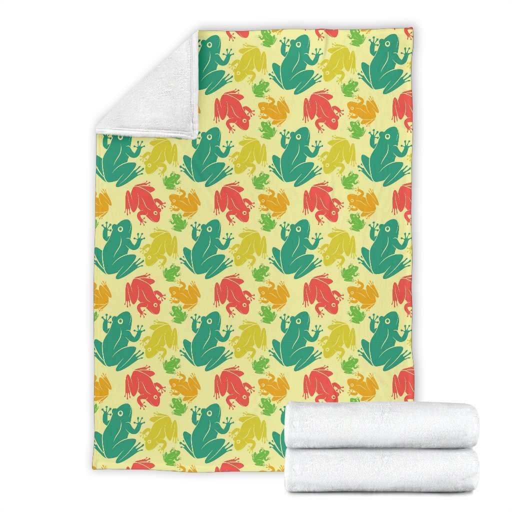 Frog Print Pattern Blanket-grizzshop