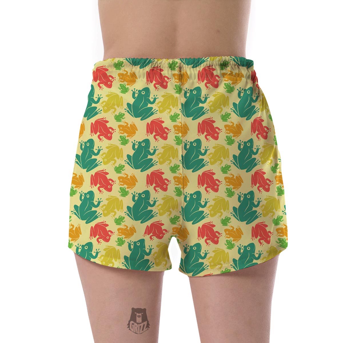 Frog Print Pattern Women's Shorts-grizzshop
