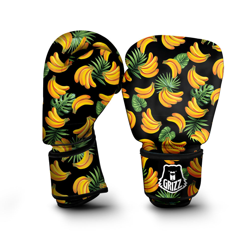 Fruit Banana Print Pattern Boxing Gloves-grizzshop