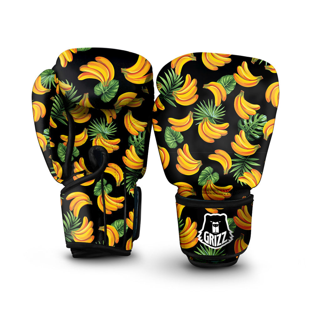 Fruit Banana Print Pattern Boxing Gloves-grizzshop