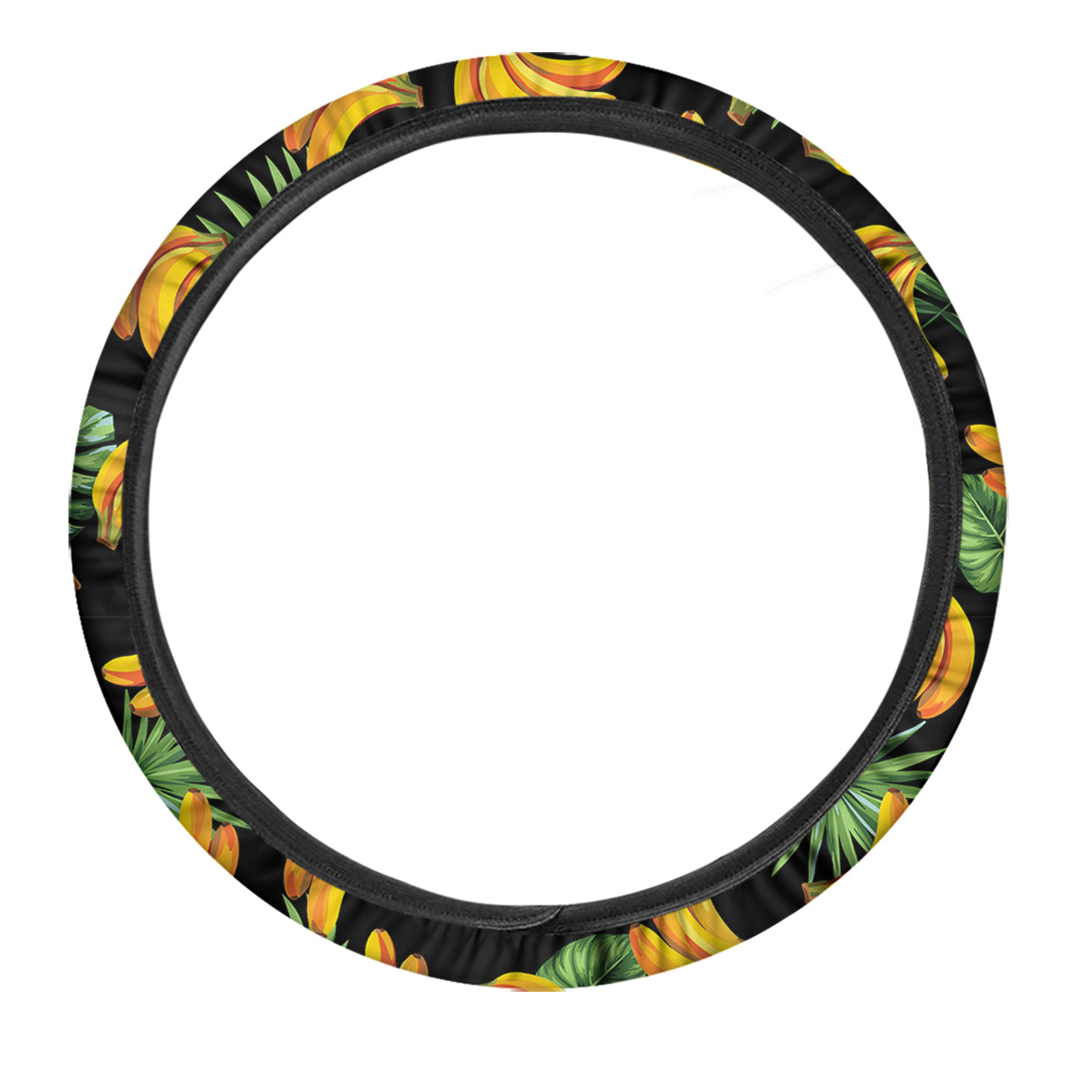 Fruit Banana Print Pattern Car Steering Wheel Cover-grizzshop