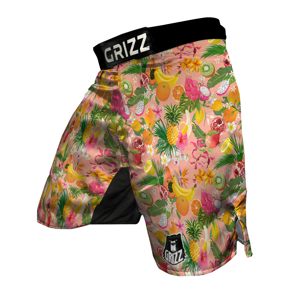 Fruit Leaf Tropical Print Pattern MMA Shorts-grizzshop
