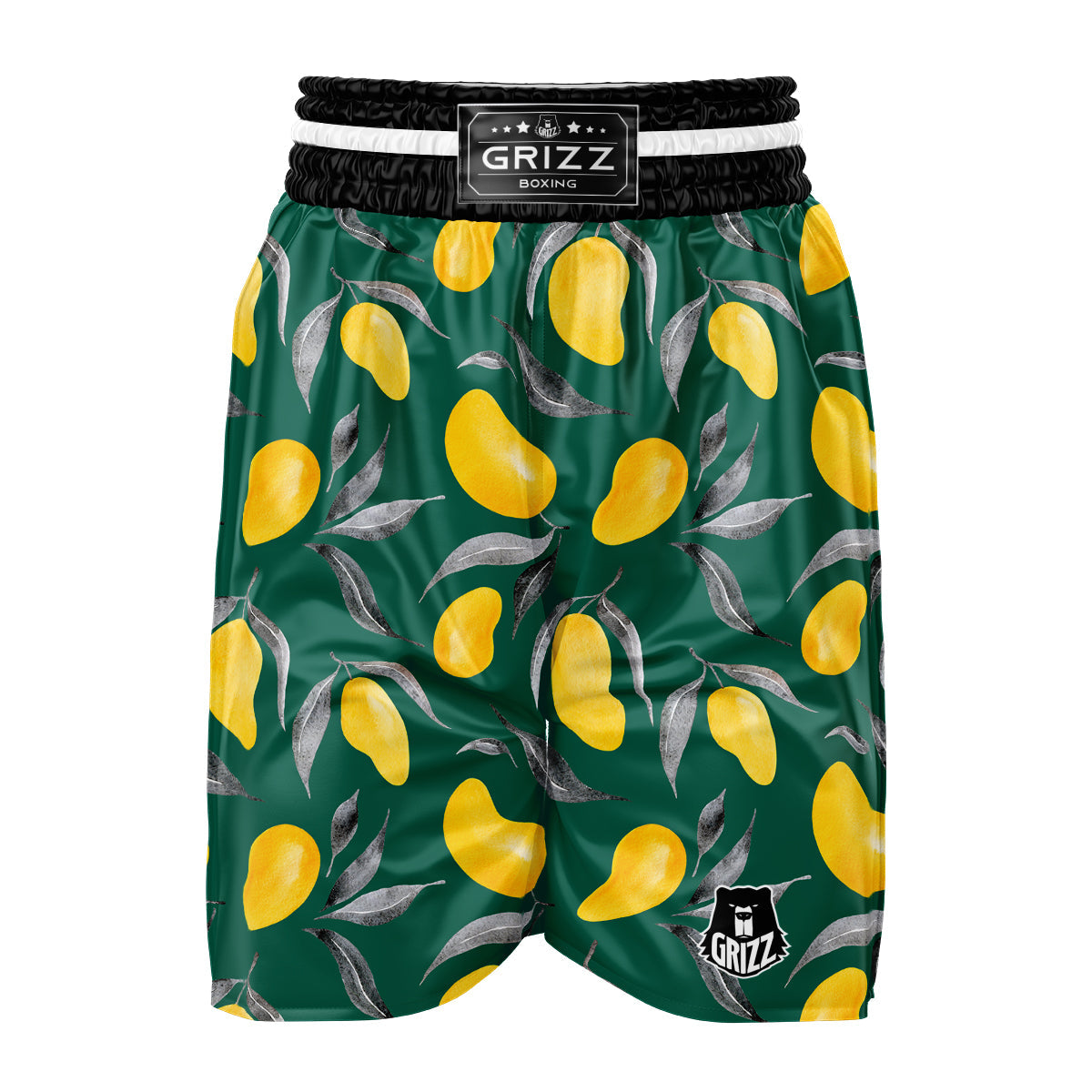 Fruit Mango Yellow Print Pattern Boxing Shorts-grizzshop