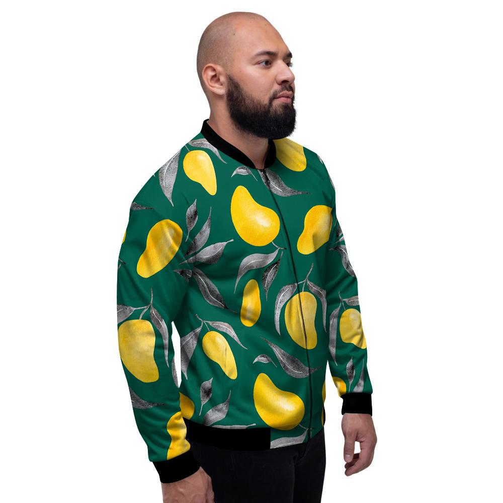 Fruit Mango Yellow Print Pattern Men's Bomber Jacket-grizzshop