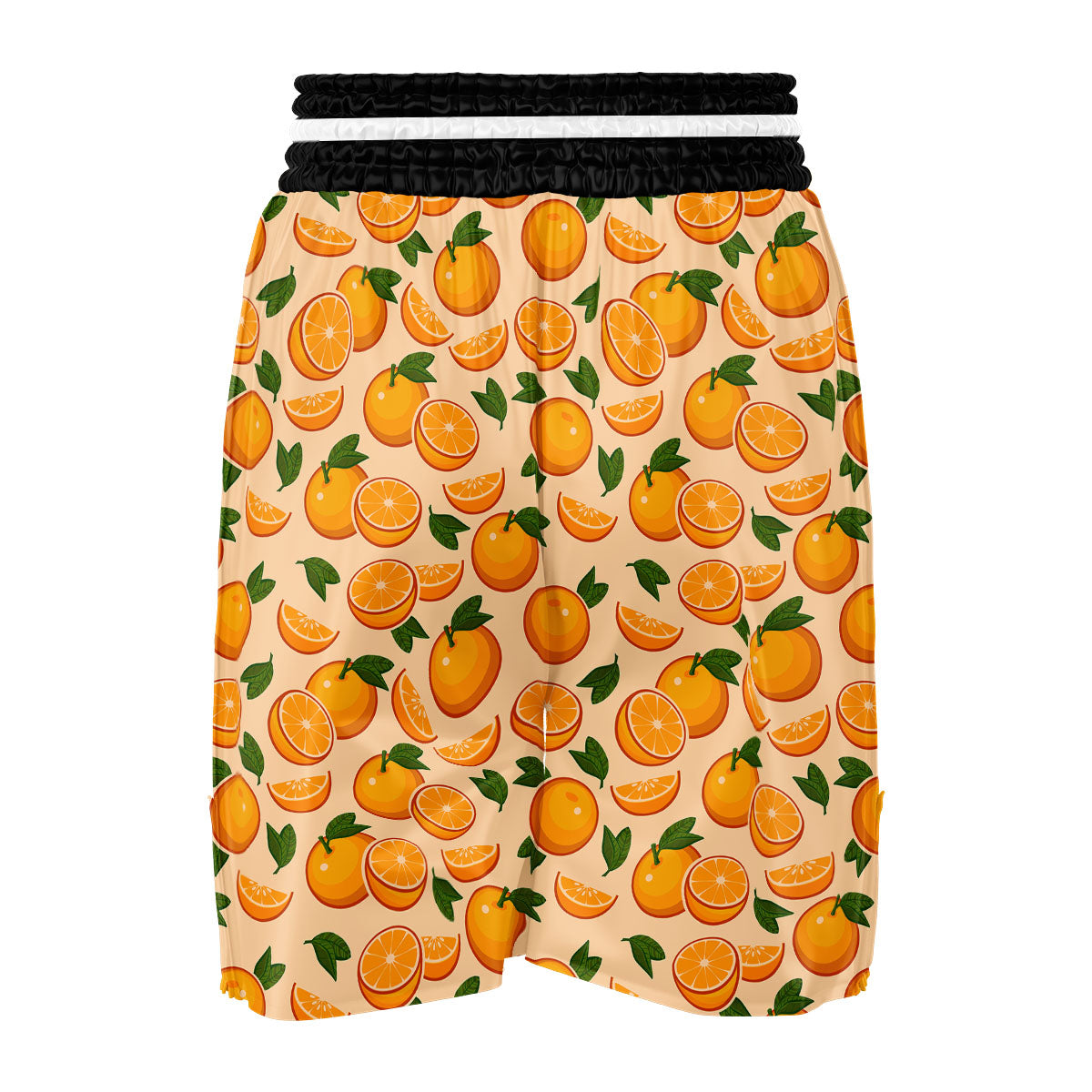 Fruit Orange Print Pattern Boxing Shorts-grizzshop