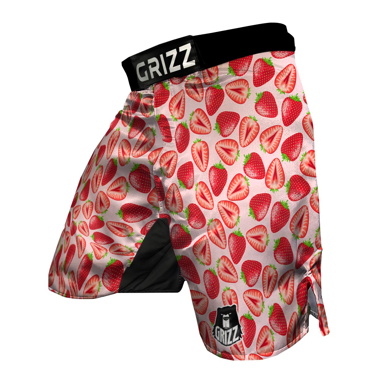 Fruit Strawberry Print Pattern MMA Shorts-grizzshop