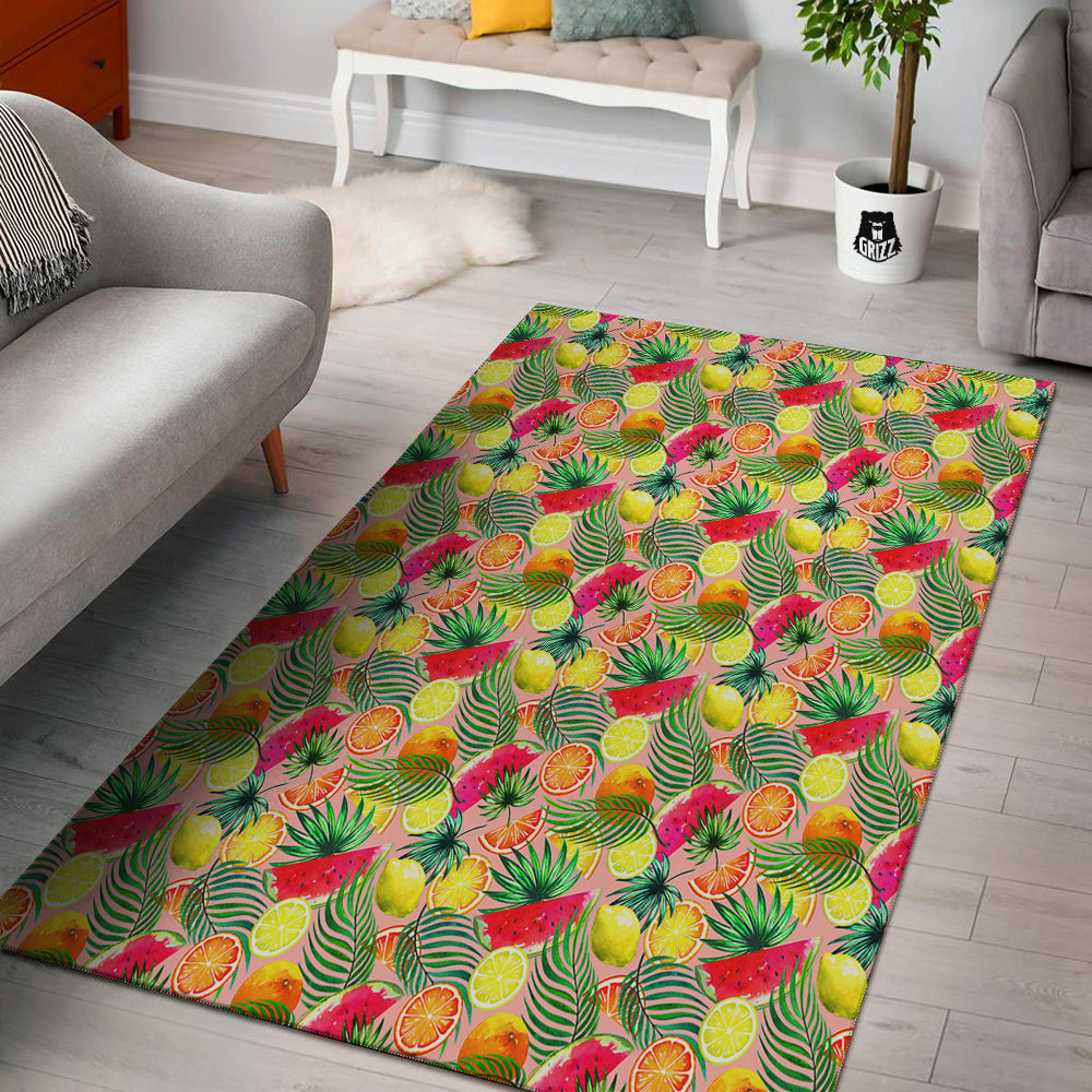 Fruits Cute Tropical Print Pattern Floor Mat-grizzshop
