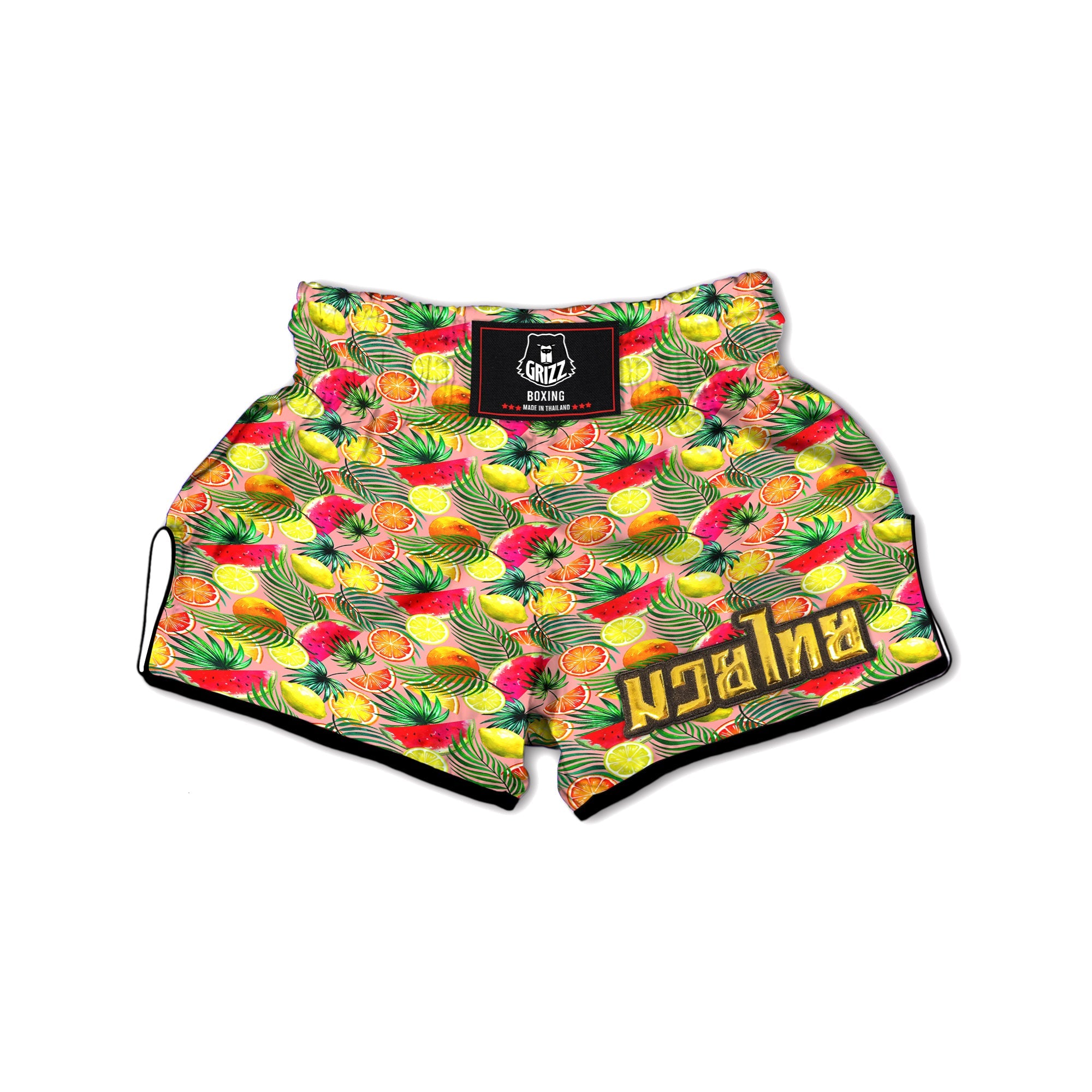 Aloha Hawaiian Flower Print Muay Thai Boxing Shorts main image 0