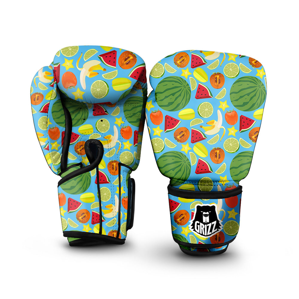 Fruits Depicting Print Pattern Boxing Gloves-grizzshop