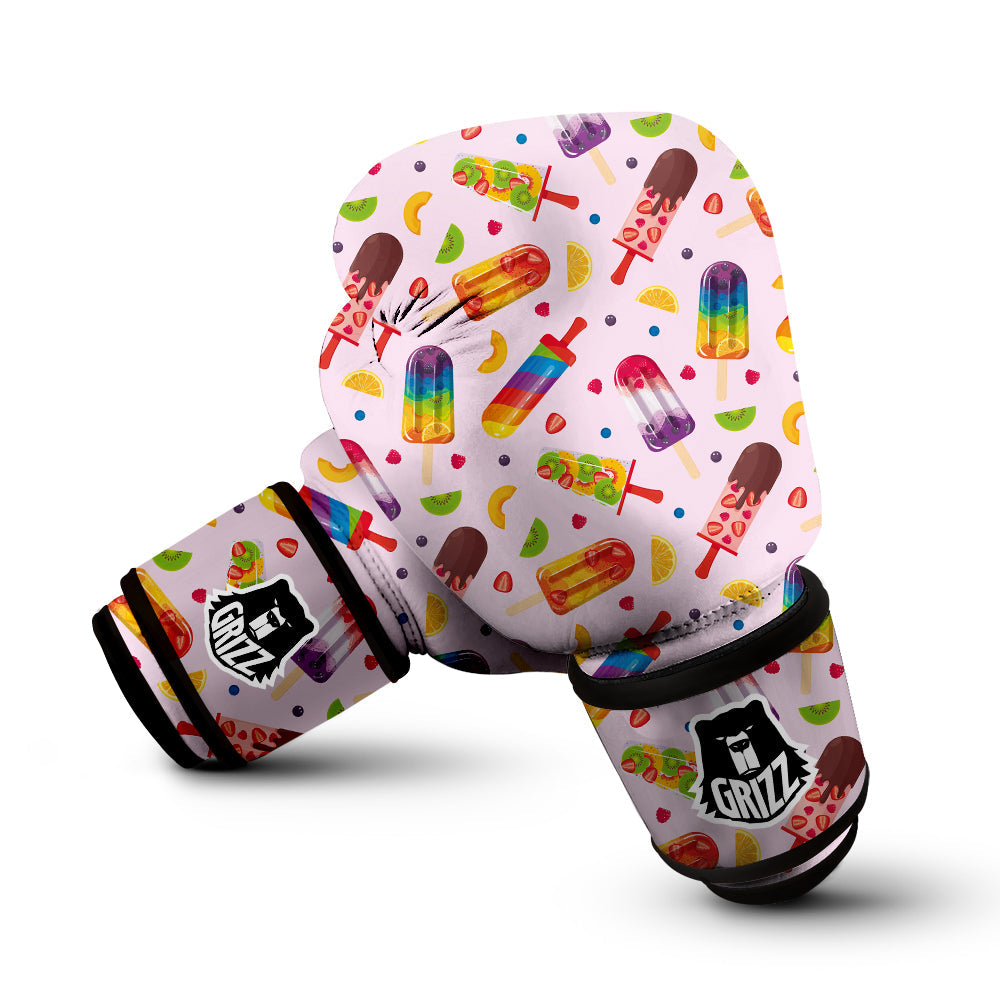 Fruity Ice Cream Print Pattern Boxing Gloves-grizzshop