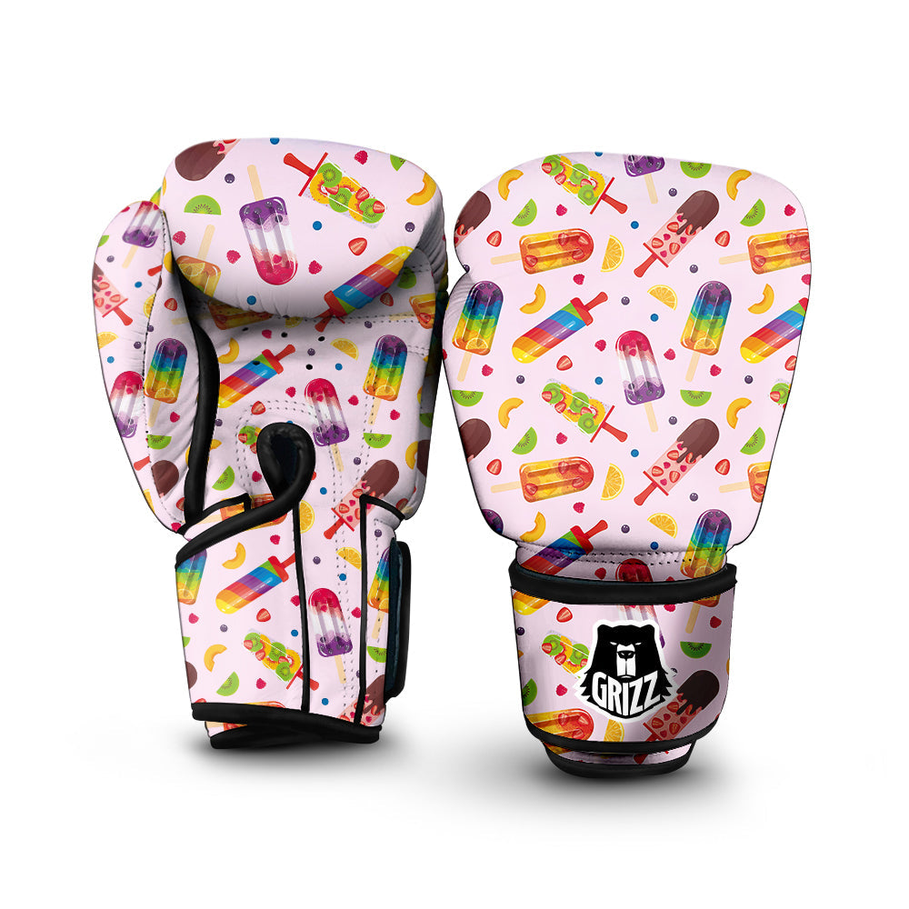 Fruity Ice Cream Print Pattern Boxing Gloves-grizzshop