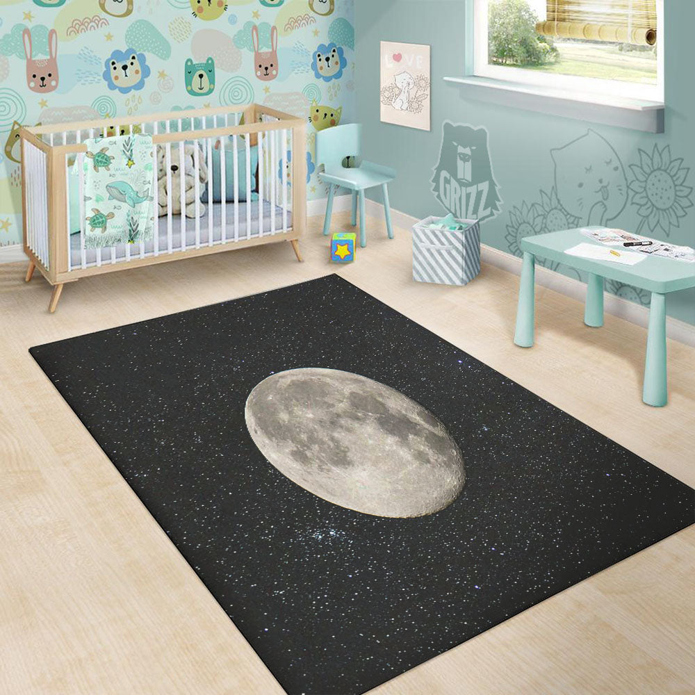 Full Moon Print Floor Mat-grizzshop