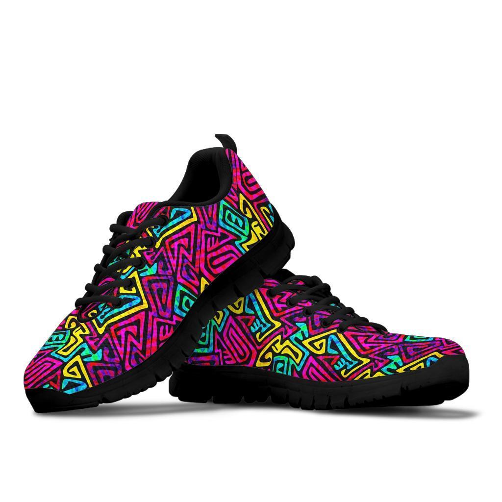 Funky Pattern Print Sneaker Shoes For Men Women-grizzshop