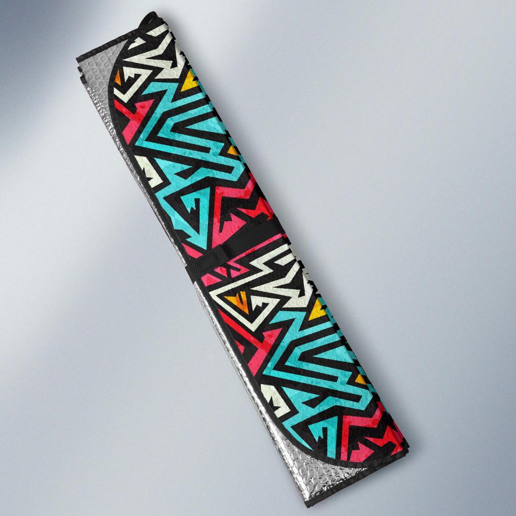 Funky Print Pattern Car Sun Shade-grizzshop