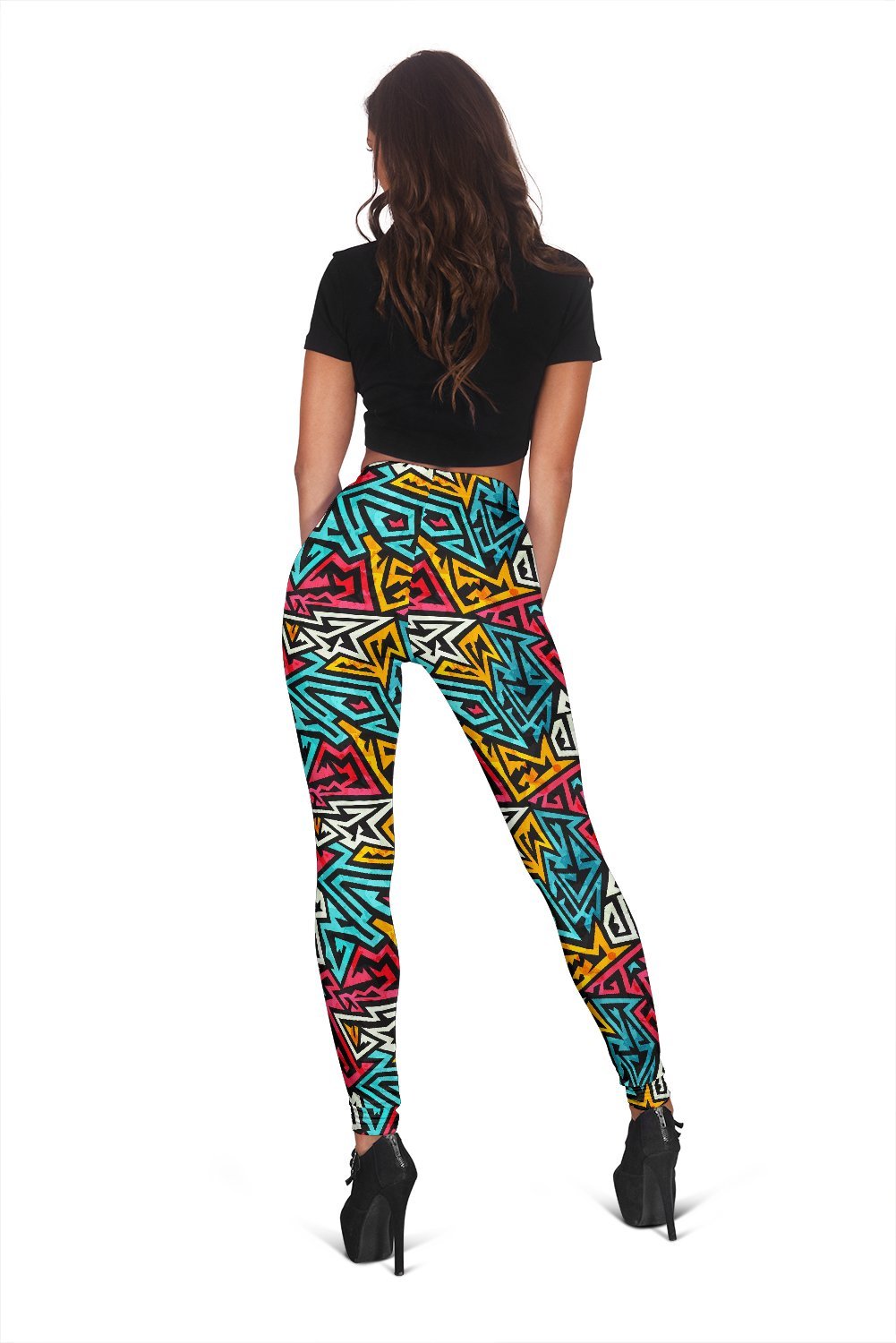 Funky Print Pattern Women Leggings-grizzshop