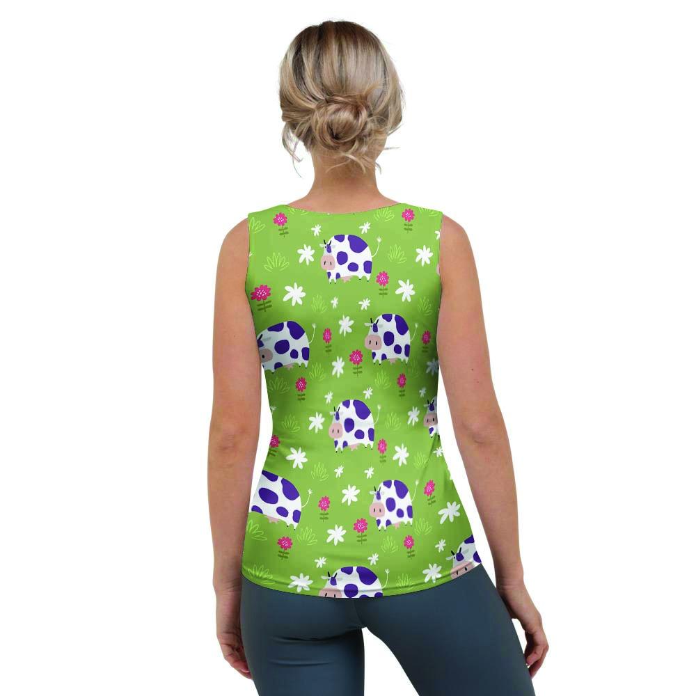 Funny Cow For Kids Women's Tank Top-grizzshop