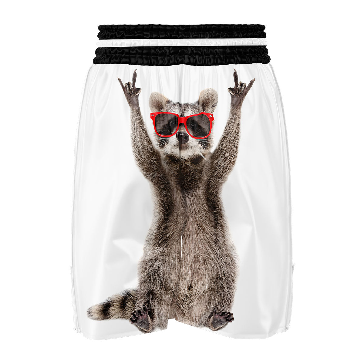 Funny Raccoon Print Boxing Shorts-grizzshop