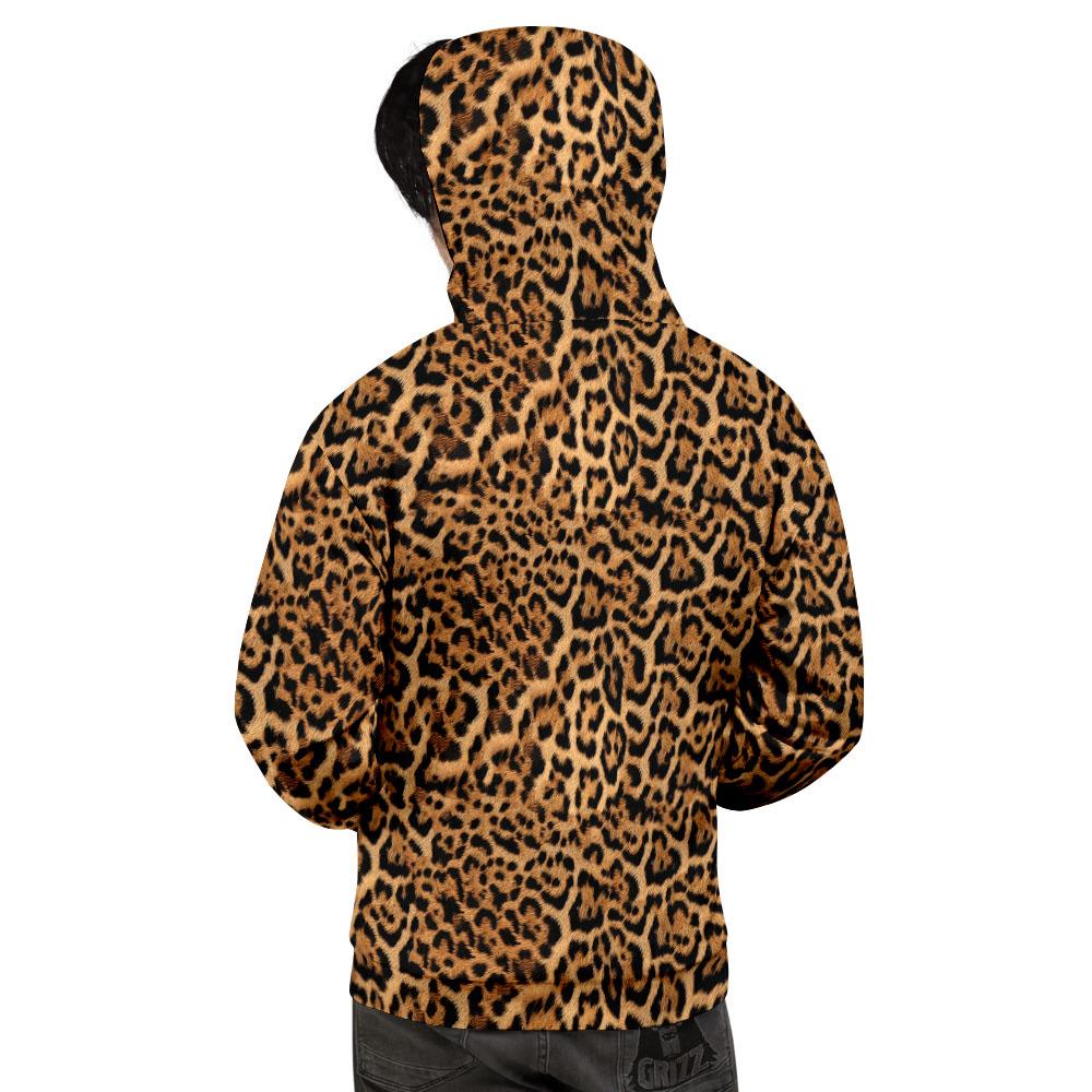 Fur Jaguar Print Pattern Men's Hoodie-grizzshop
