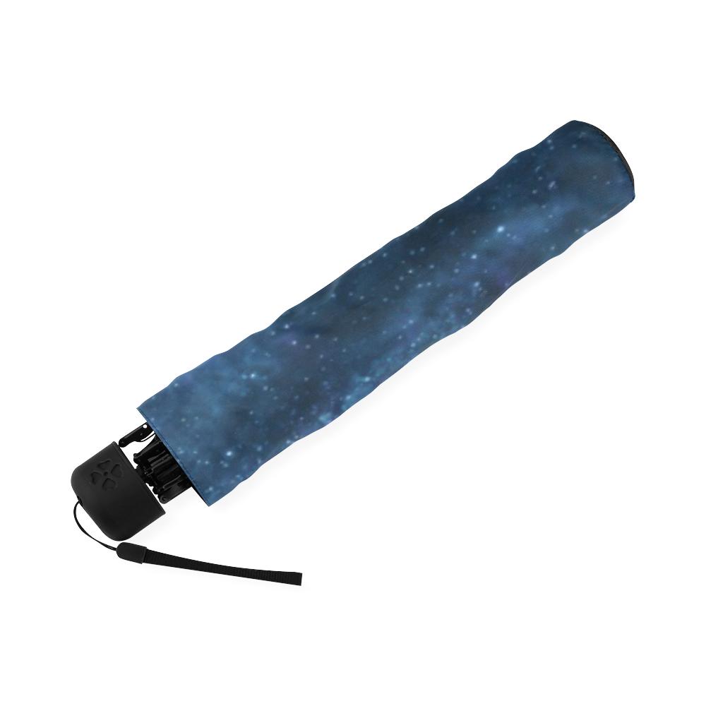 Galaxy Blue Milky Way Space Print Foldable Umbrella-grizzshop
