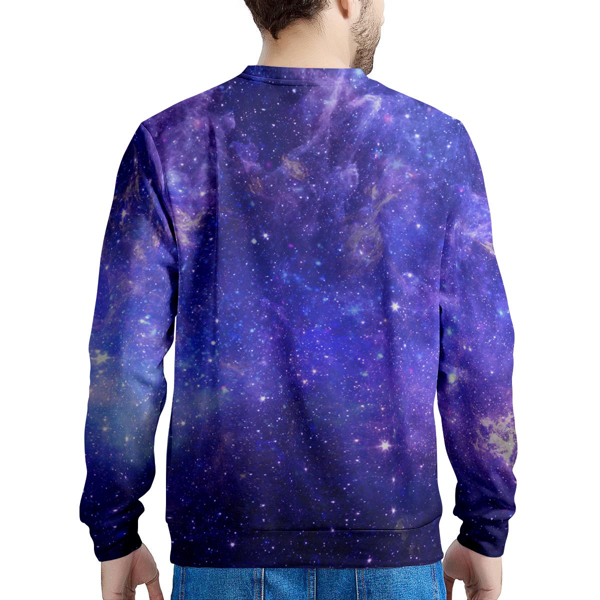 Galaxy Blue Space Men's Sweatshirt-grizzshop