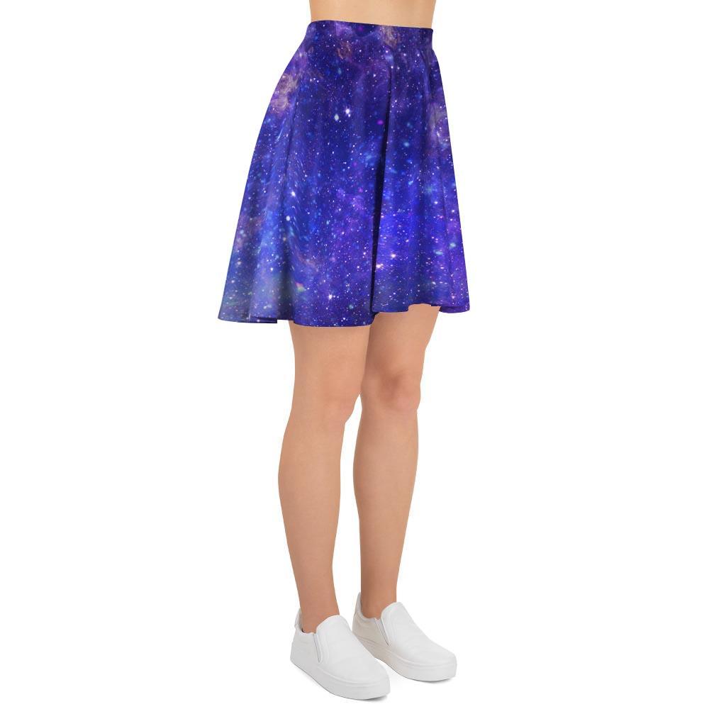 Galaxy Blue Space Women's Skirt-grizzshop