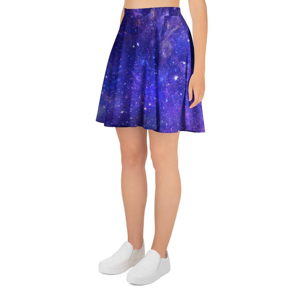 Galaxy Blue Space Women's Skirt-grizzshop