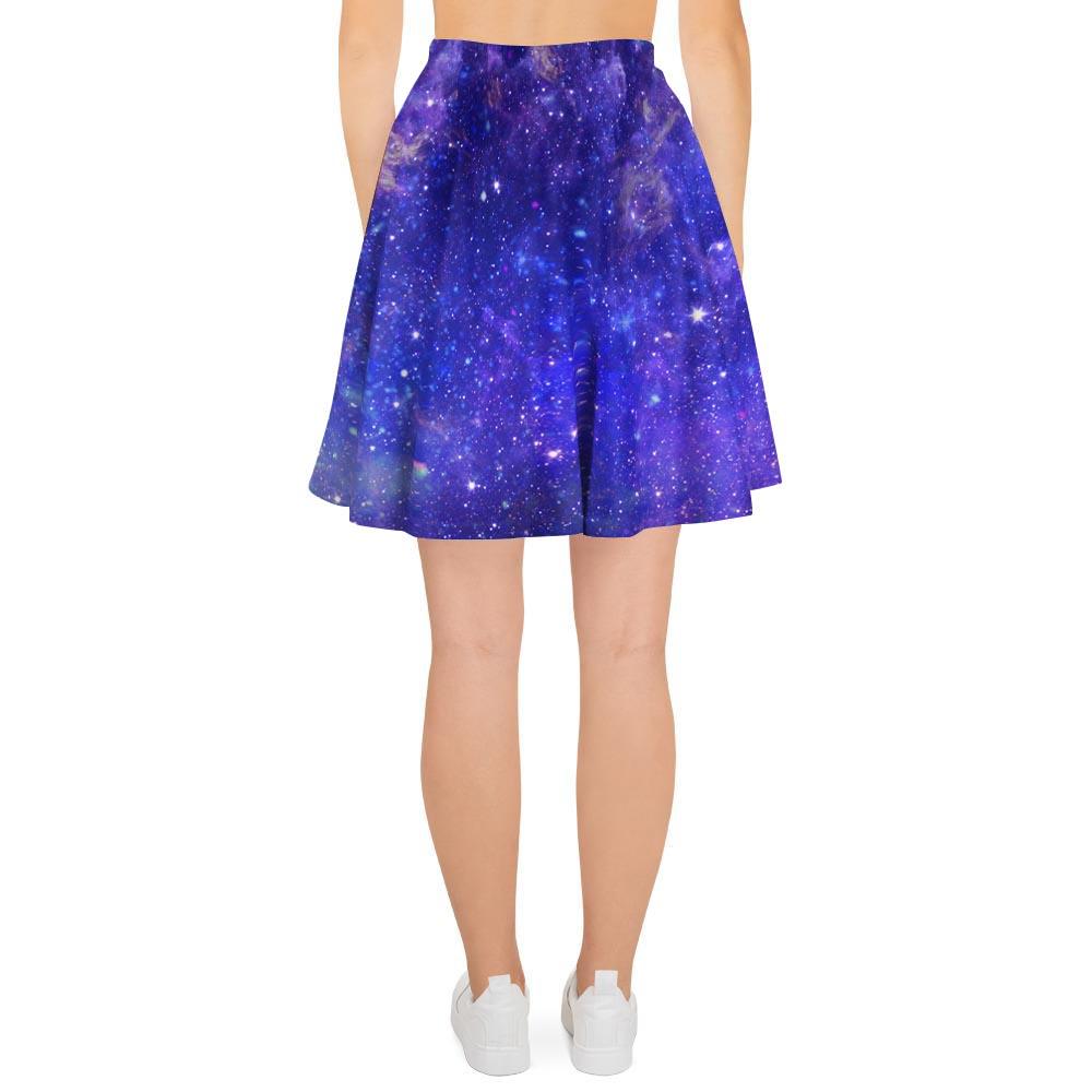 Galaxy Blue Space Women's Skirt-grizzshop