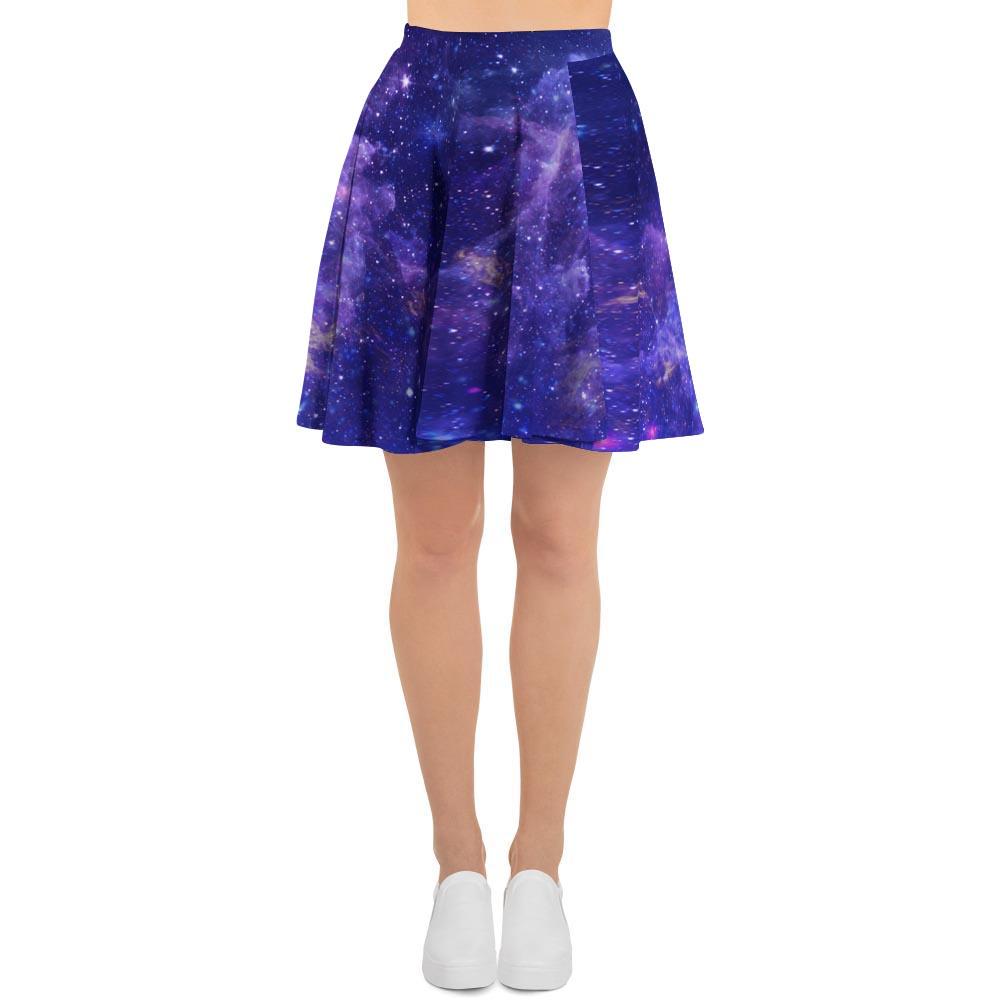 Galaxy Blue Space Women's Skirt-grizzshop
