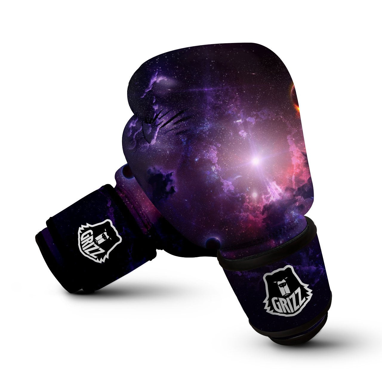Galaxy Deep Space Light Stardust Print Boxing Gloves-grizzshop