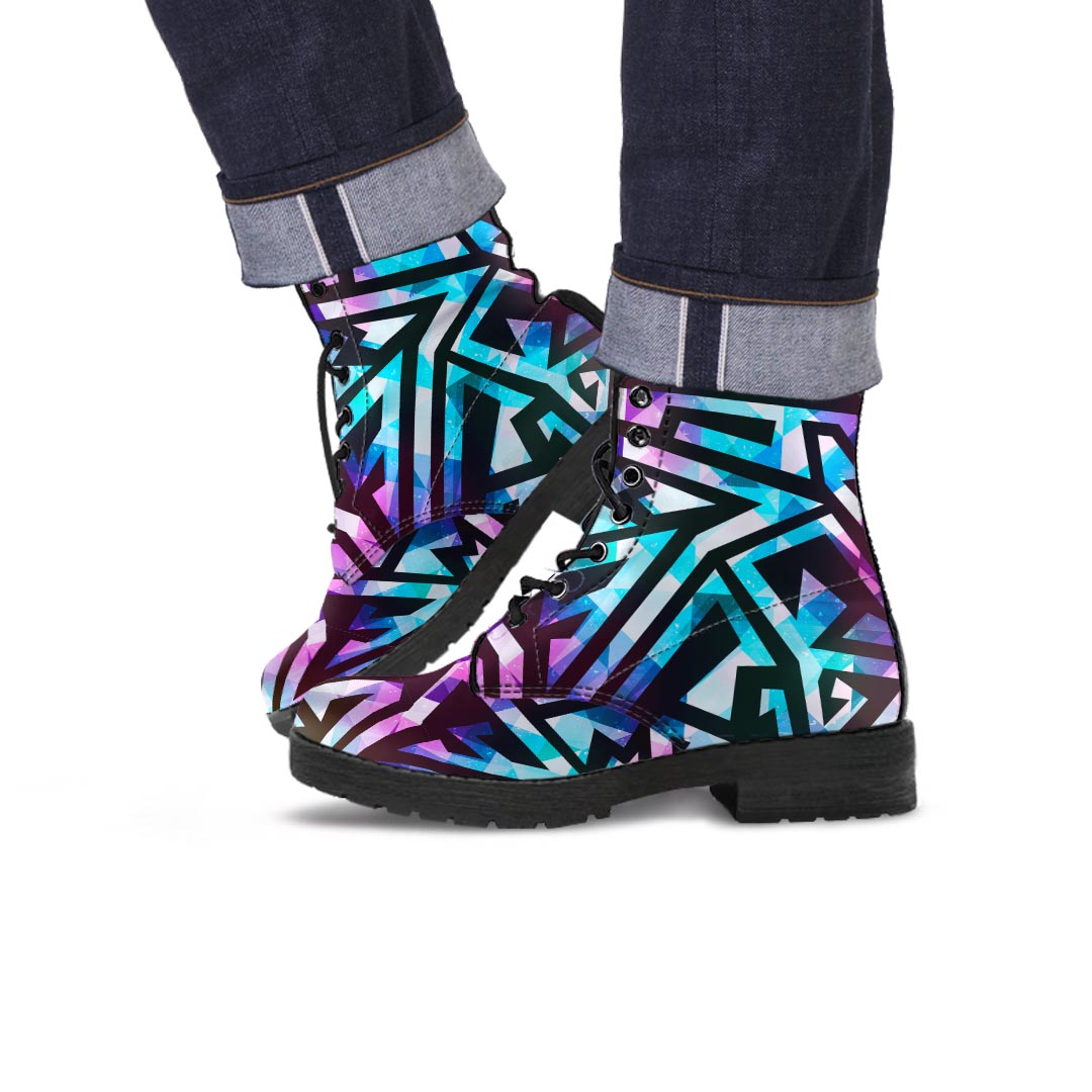 Galaxy Geometric Men's Boots-grizzshop