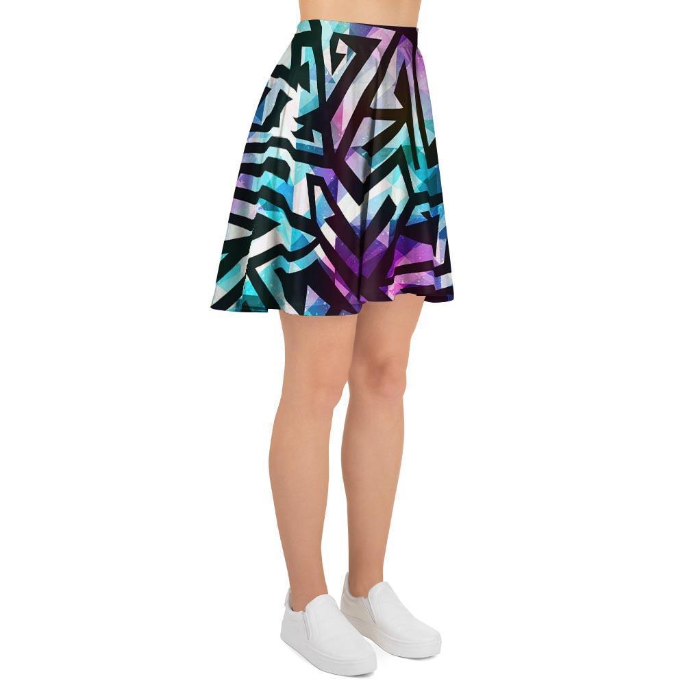 Galaxy Geometric Women's Skirt-grizzshop