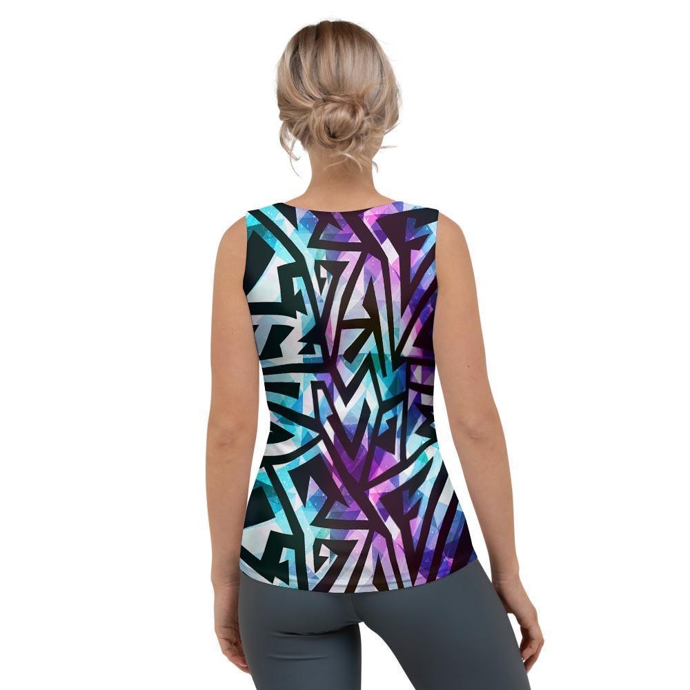 Galaxy Geometric Women's Tank Top-grizzshop