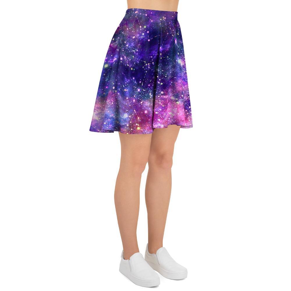Galaxy Night Print Women's Skirt-grizzshop