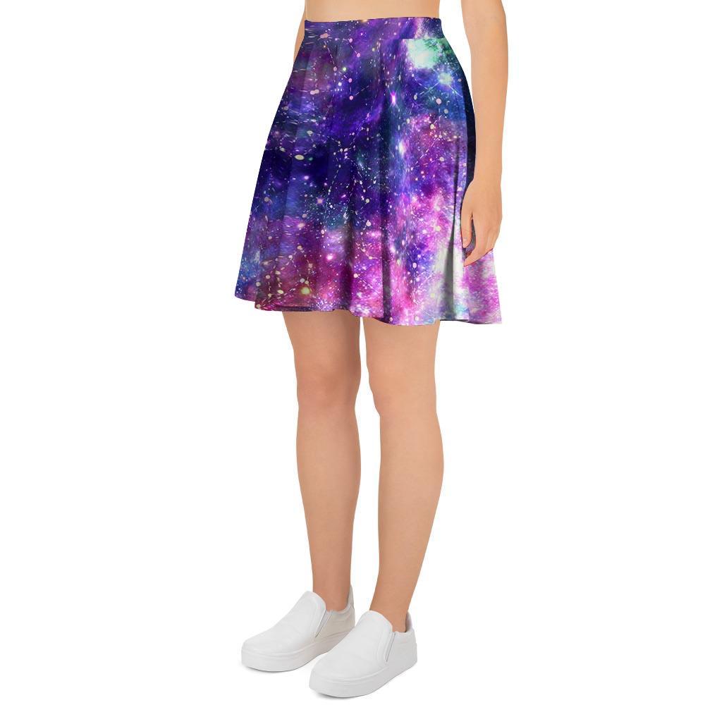 Galaxy Night Print Women's Skirt-grizzshop