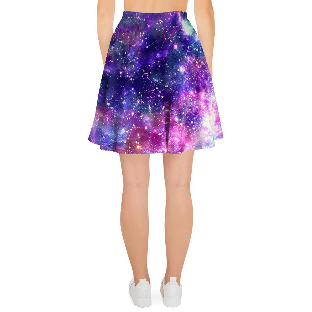 Galaxy Night Print Women's Skirt-grizzshop