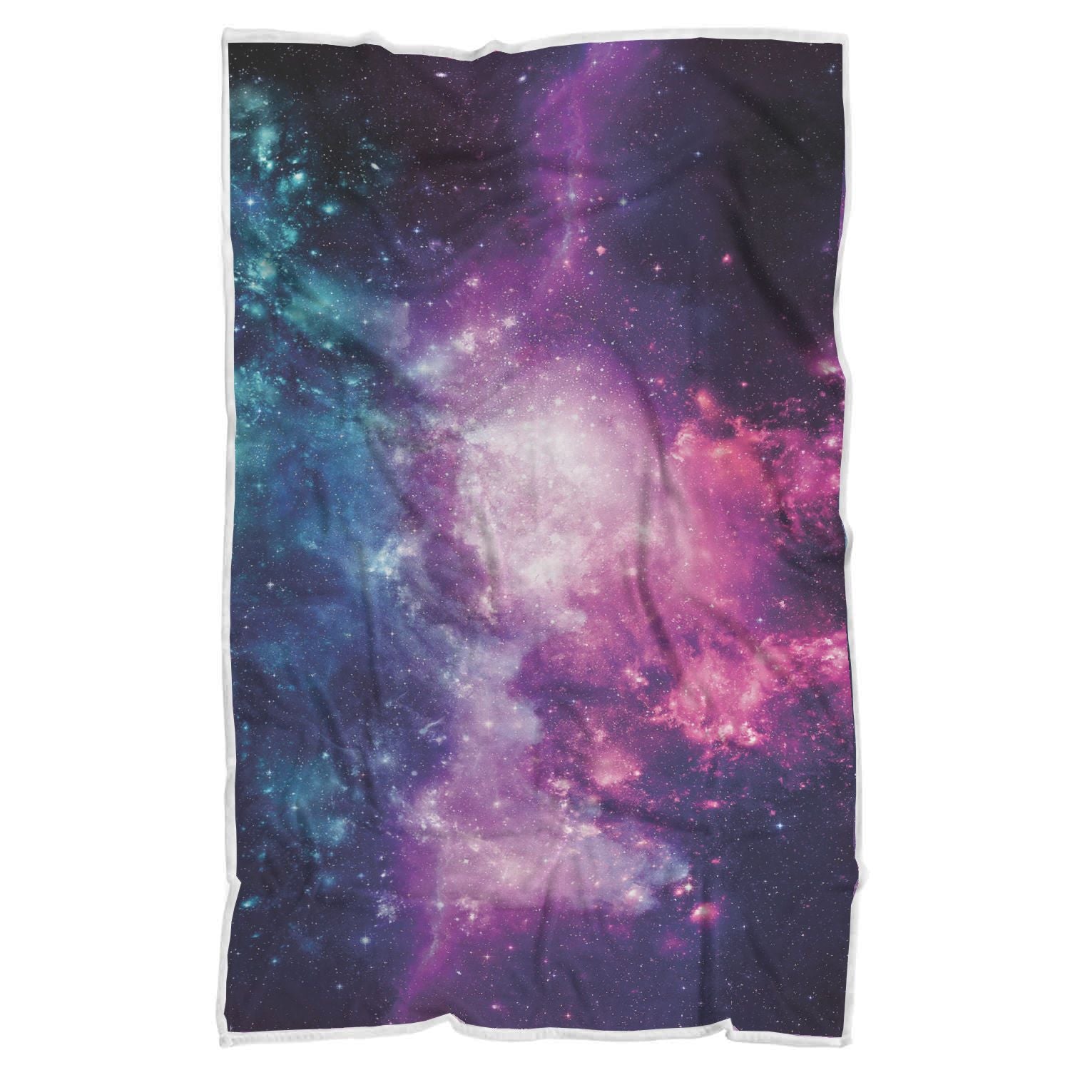 Galaxy Purple Stardust Space Print Throw Blanket-grizzshop