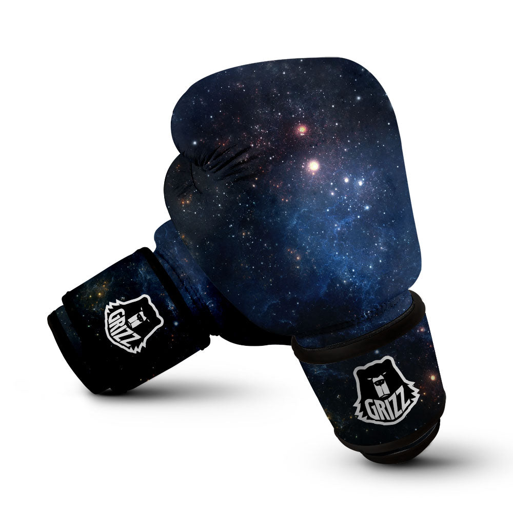 Galaxy Space Abstract Dark Print Boxing Gloves-grizzshop