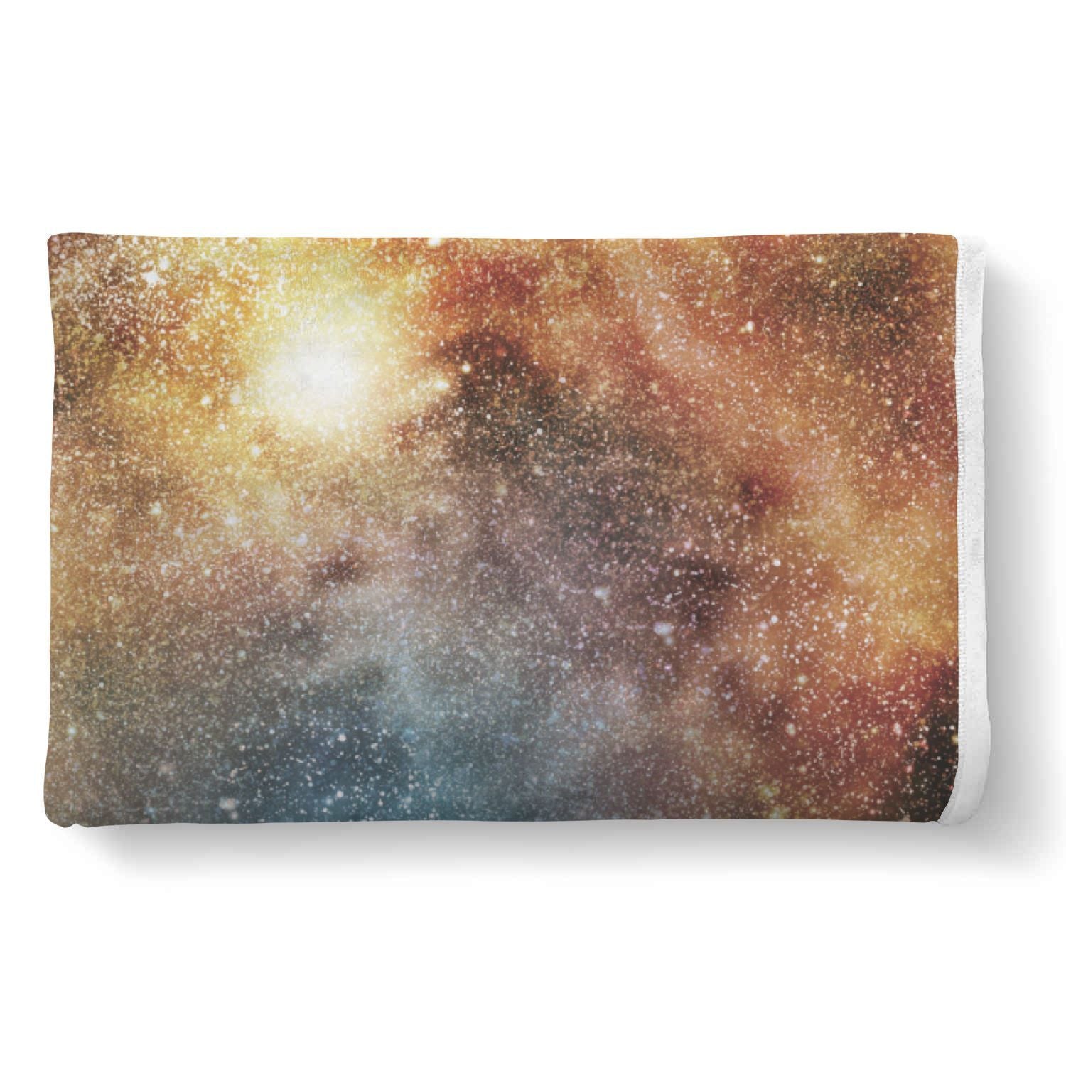 Galaxy Space Blue Stardust Print Throw Blanket-grizzshop