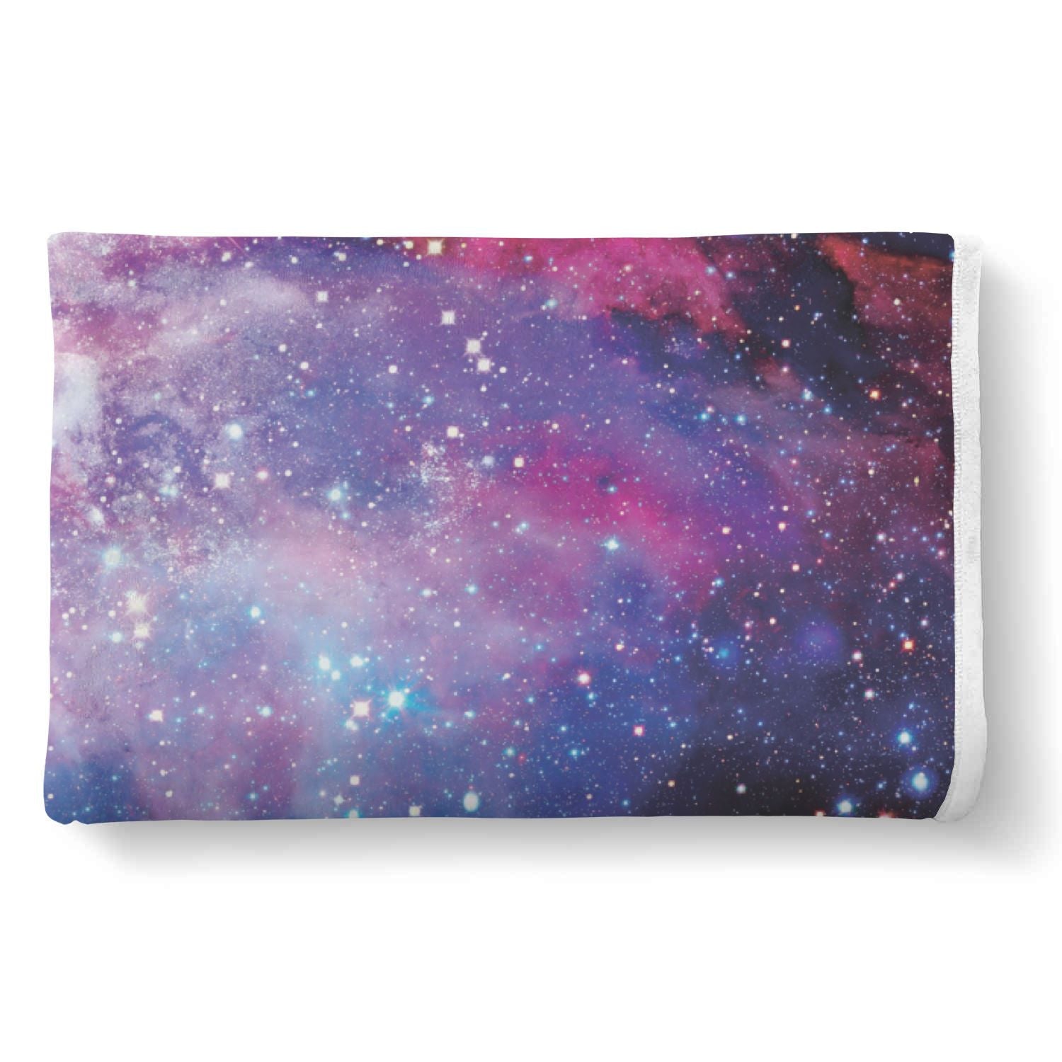 Galaxy Space Purple Stardust Print Throw Blanket-grizzshop