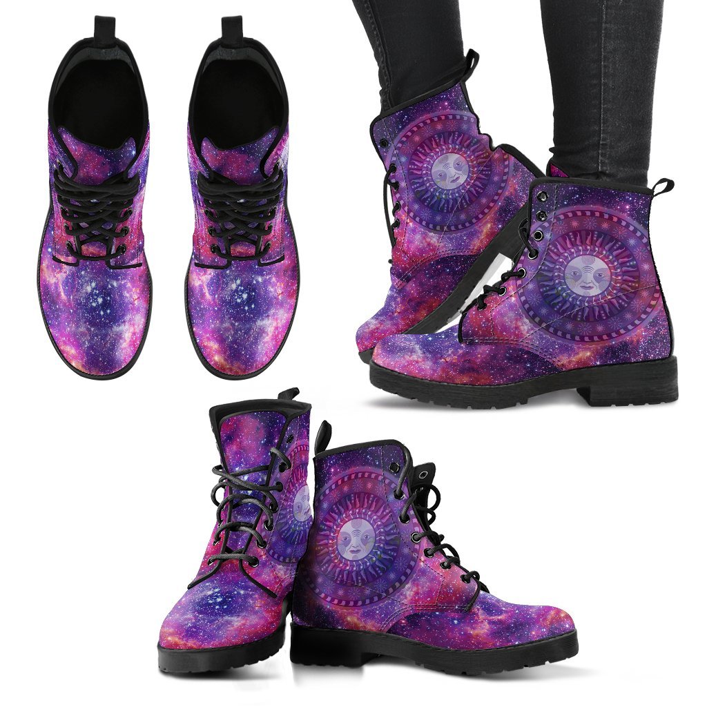 Galaxy Sun Women's Leather Boots-grizzshop