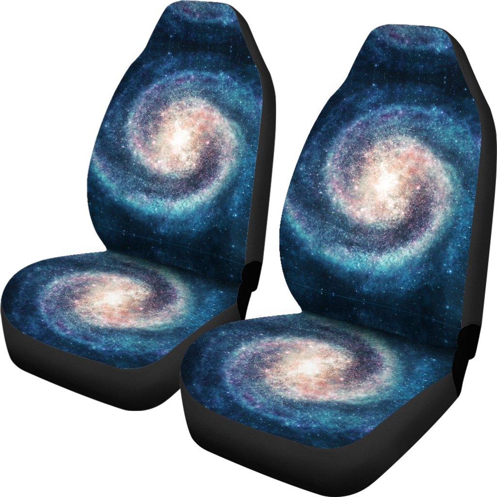 Galaxy Blue Milky Way Space Print Universal Fit Car Seat Cover-grizzshop