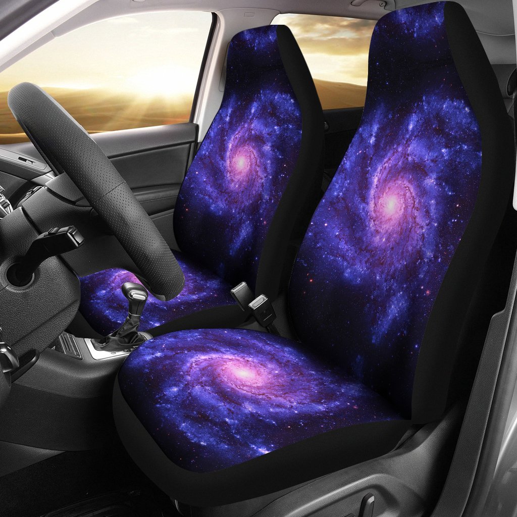 Galaxy Purple Milky Way Space Print Universal Fit Car Seat Cover-grizzshop