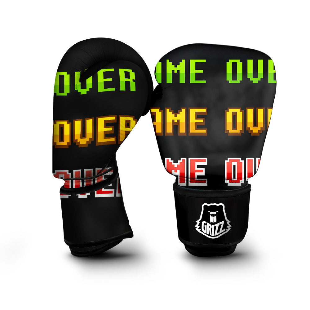 Game Over 8-Bit Print Boxing Gloves-grizzshop