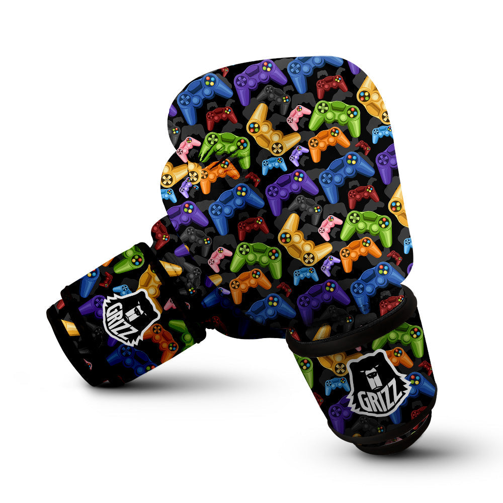 Game Pads Colorful Print Pattern Boxing Gloves-grizzshop