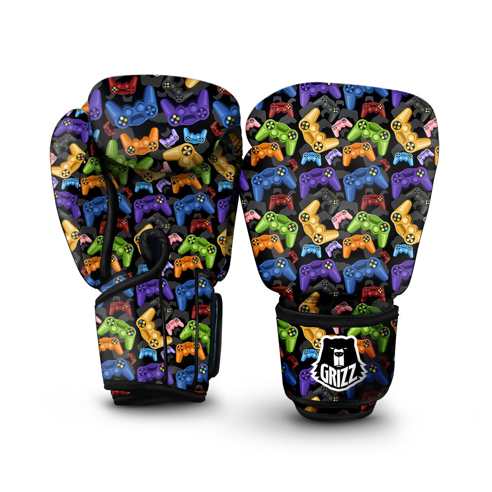Game Pads Colorful Print Pattern Boxing Gloves-grizzshop